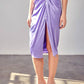Do+Be - Side Gathered Slit Skirt