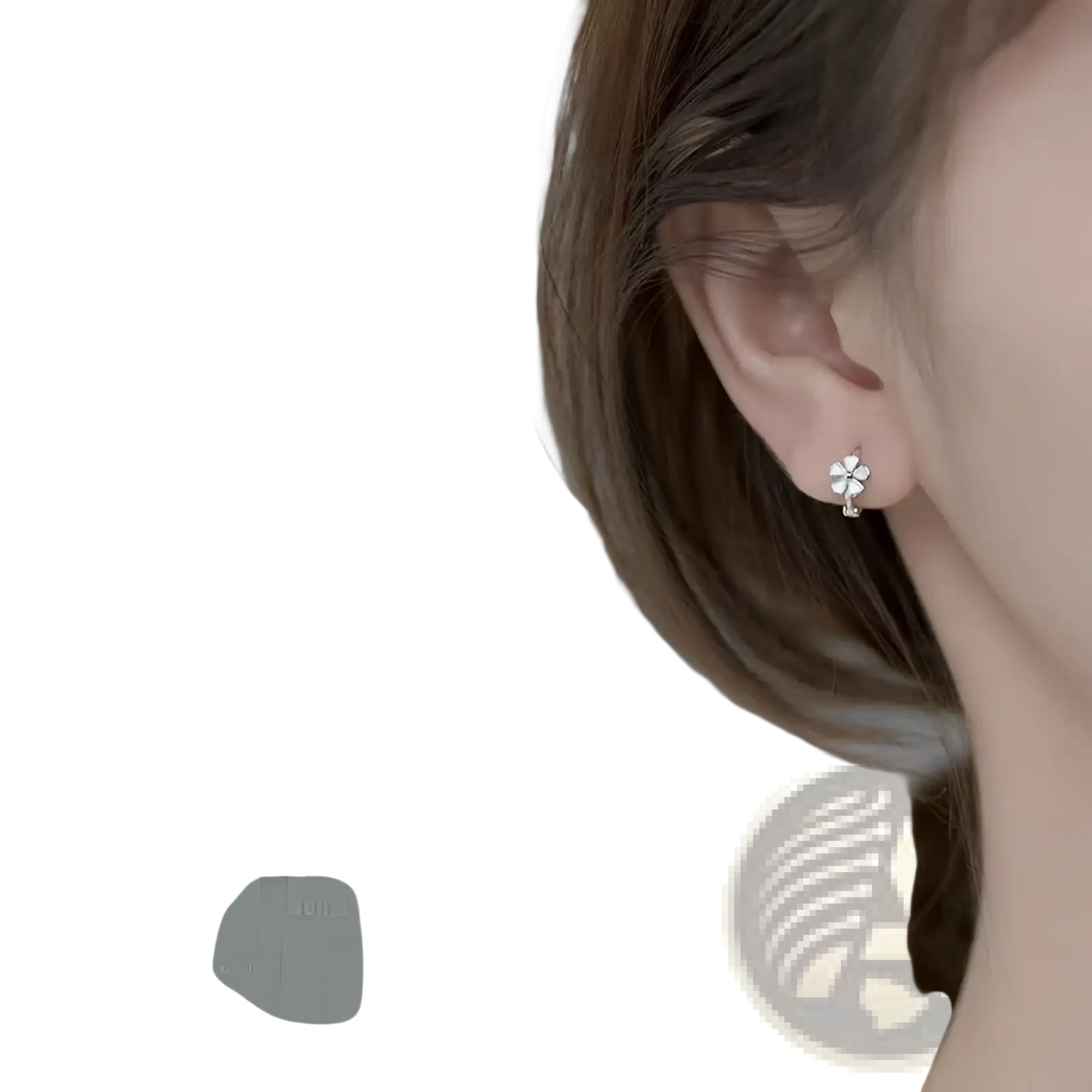 Daisy Enamel Flower Clip on and Stud Earrings
