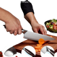 Damascus Kitchen Knife Set with Magnetic Holder