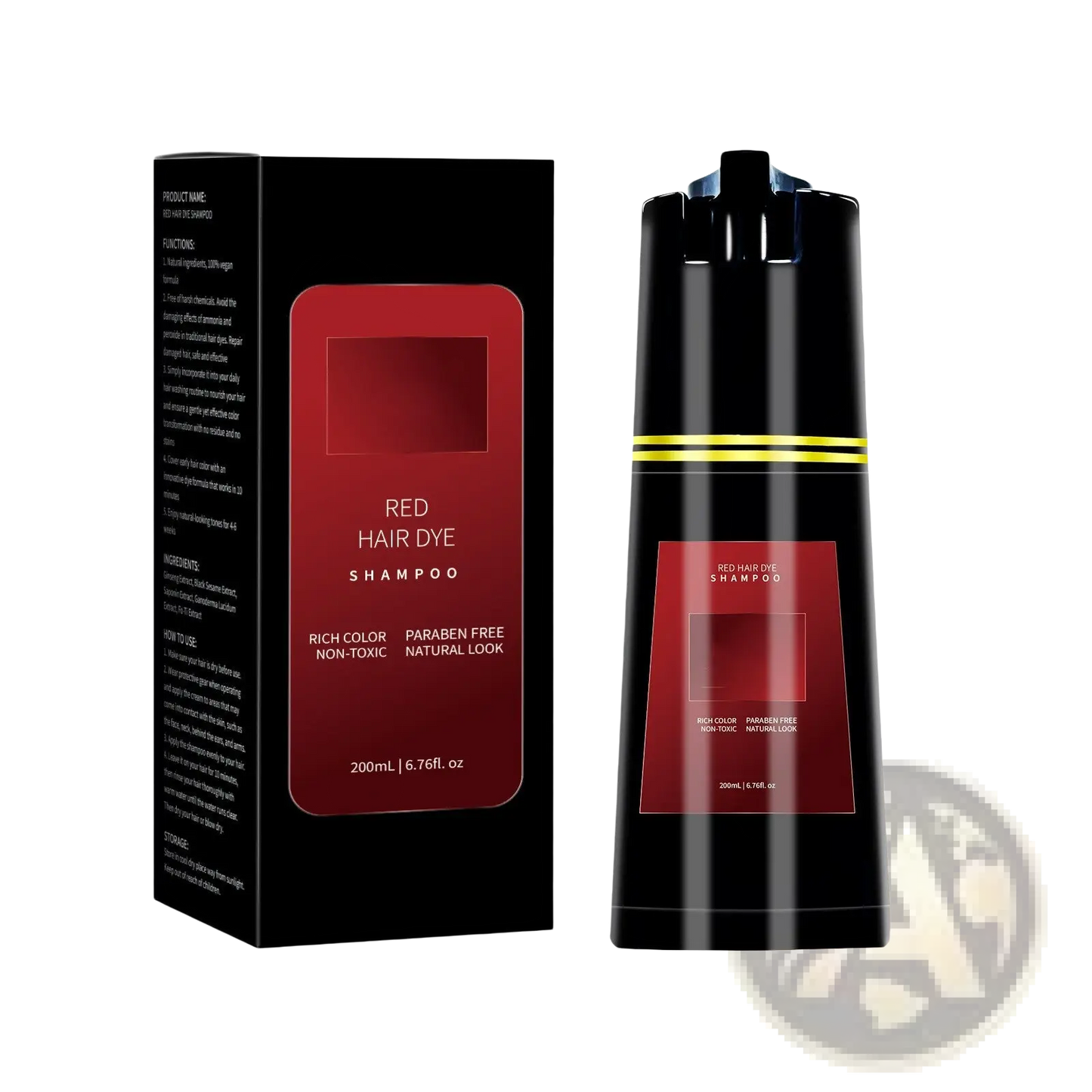 Dark Brown Hair Dye Shampoo 200ml Moisturizing Formula