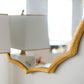 40" Round Sunburst Wall Mirror with Gold Finish