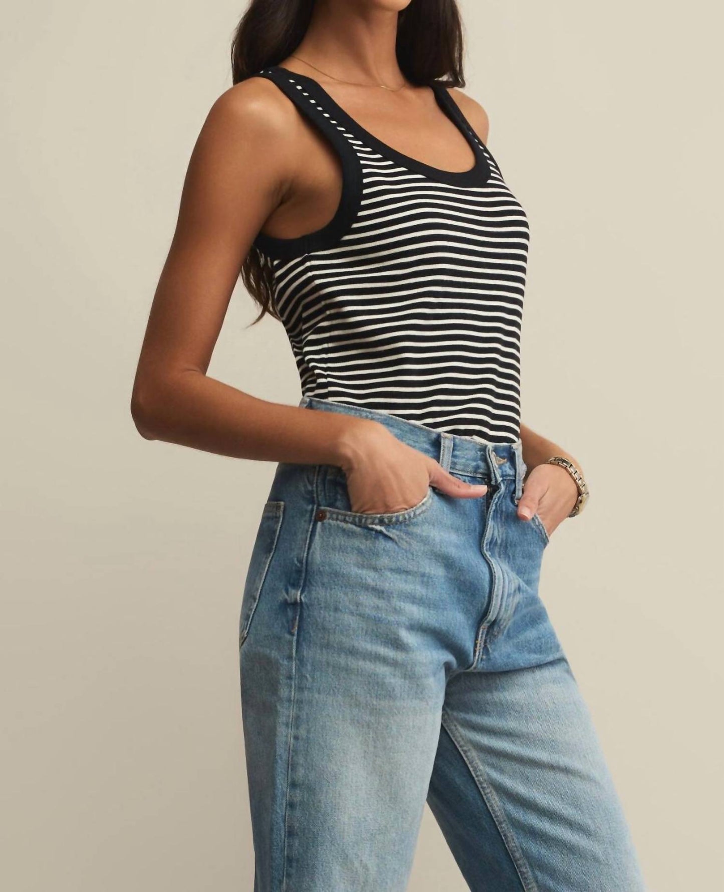 Z Supply - Elin Striped Rib Tank Top