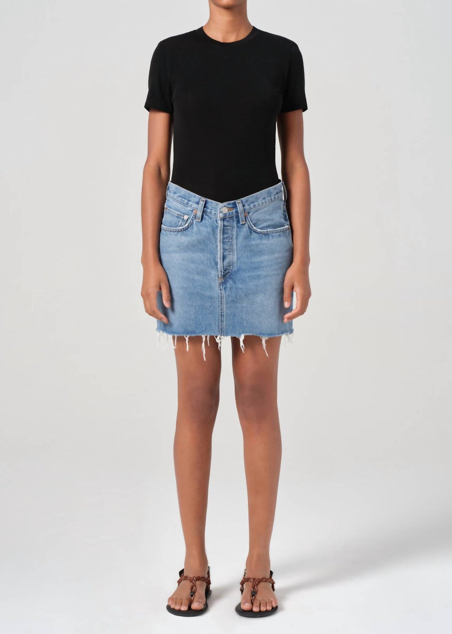 Agolde - V-waist Mini Skirt