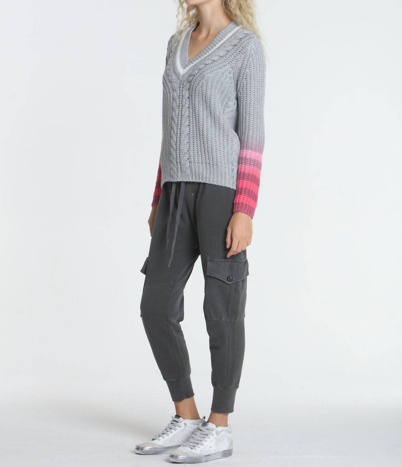 Label+Thread - Dip Dyed Vee Sweater