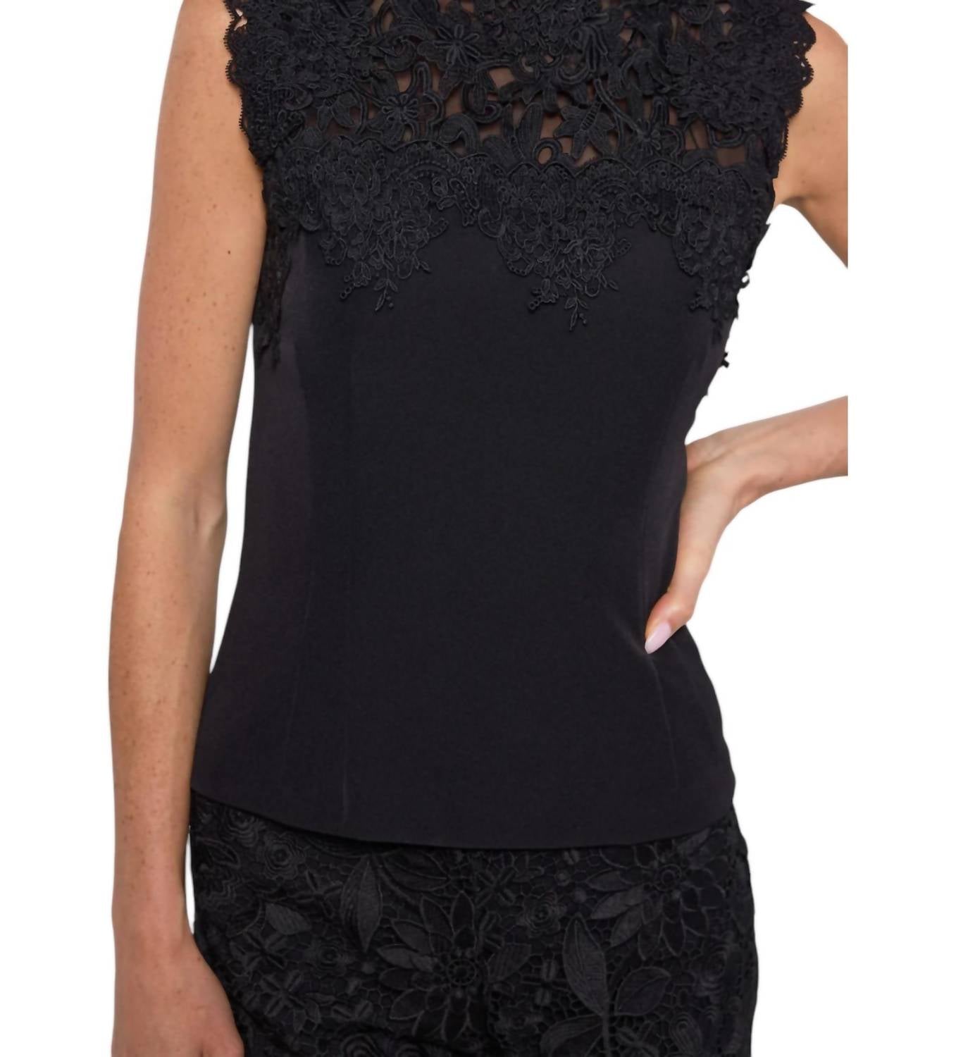Generation Love - Joya Lace Combo Crepe Top