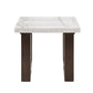 Edwyn Natural Marble Top End Table