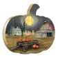 Harvest Moon Wooden Pumpkin Wall Art by Artisan Billy Jacobs