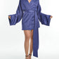 Steffany Milano - Sapphire Nights Wrap Mini Dress