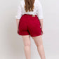Judy Blue - High Waist Tummy Control Garment Heart Shaped Pocket Trouser Denim Short