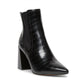 Steve Madden - Women's Patent Stamped Crocodile Stacked Heel Bootie