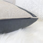 Holiday Reindeer Velvet Accent Pillow 20x20 – Gray and White