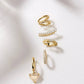 Eklexic - Women's Double Cuff Earrings