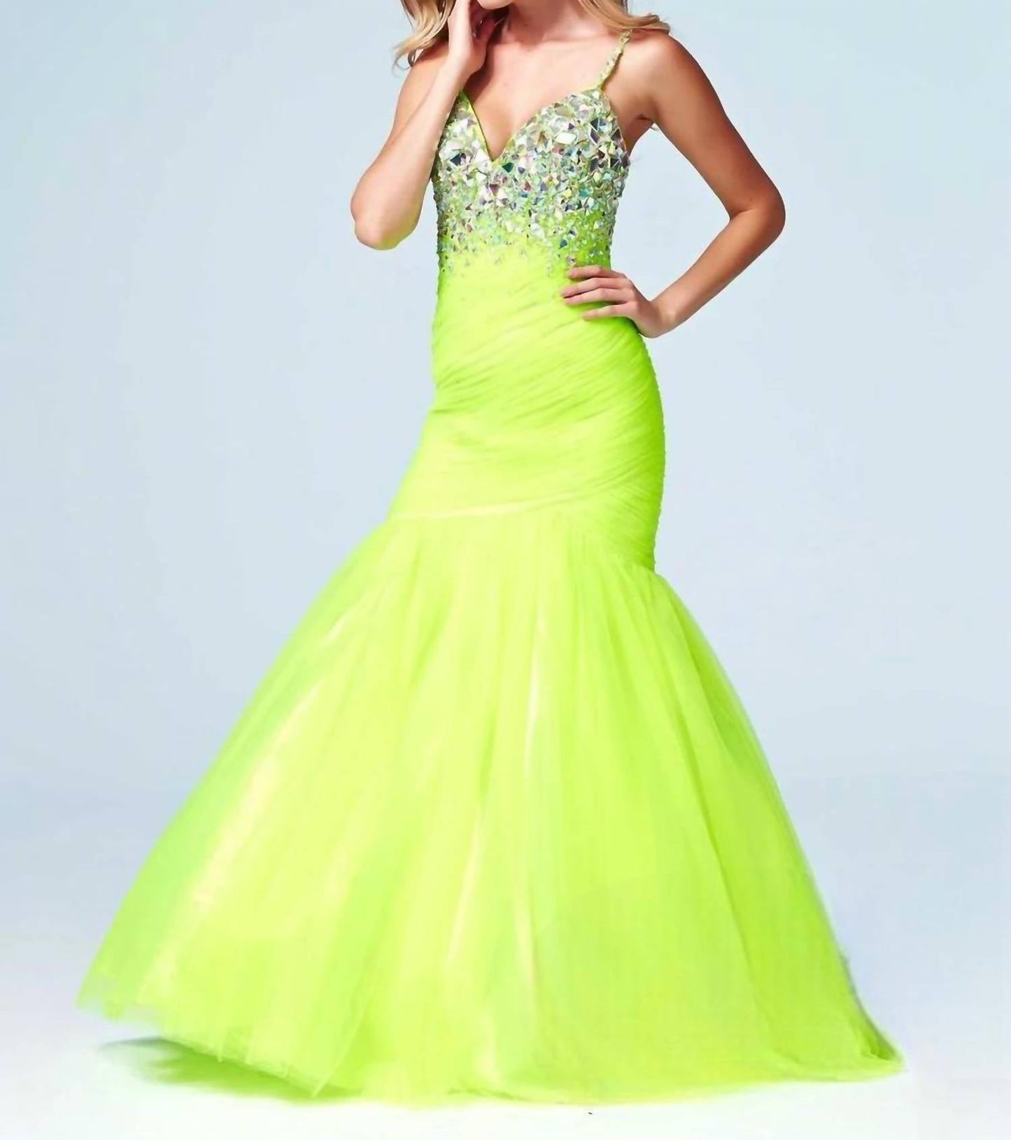 Mac Duggal - Beaded Bust Mermaid Dress
