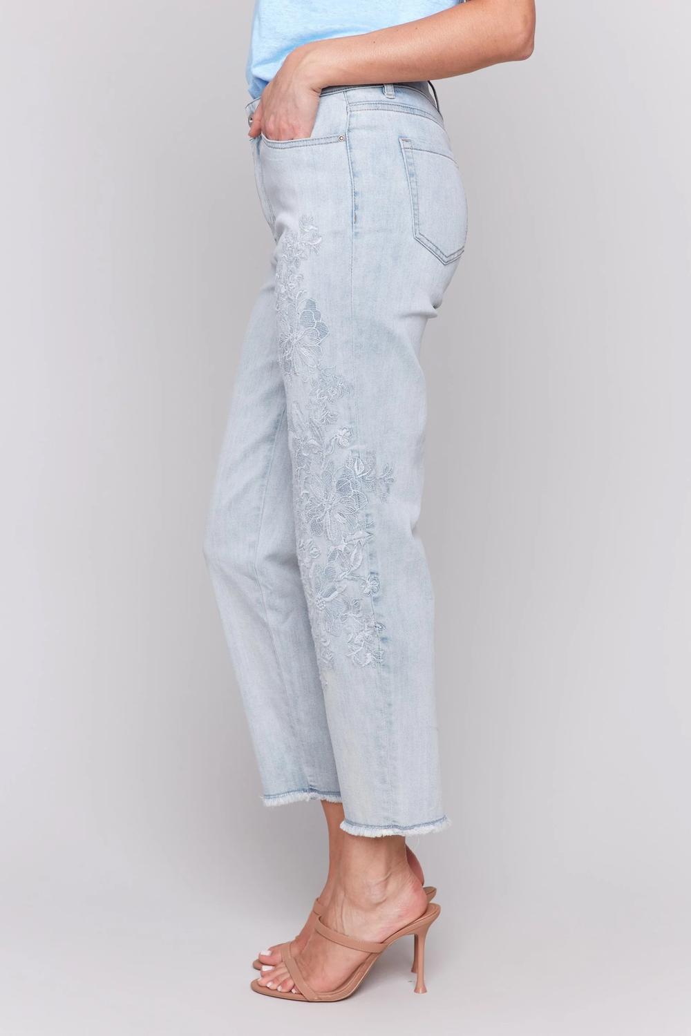 Charlie B - Flower Embroidered Jeans