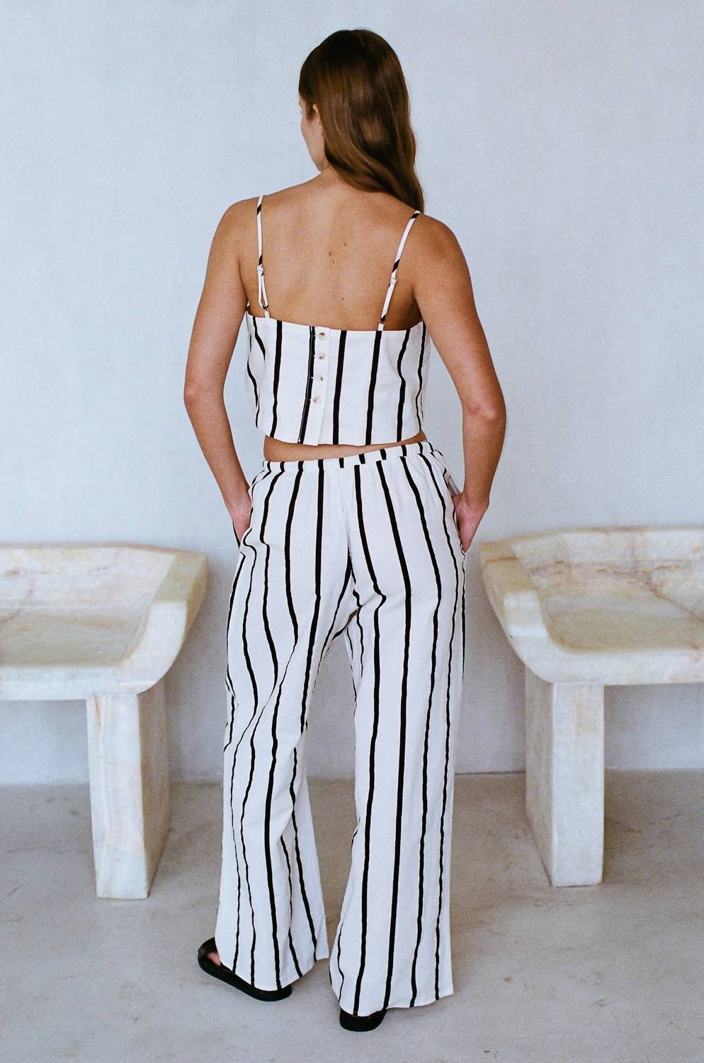 By Together - Kelsea Stripe Square Neck Top