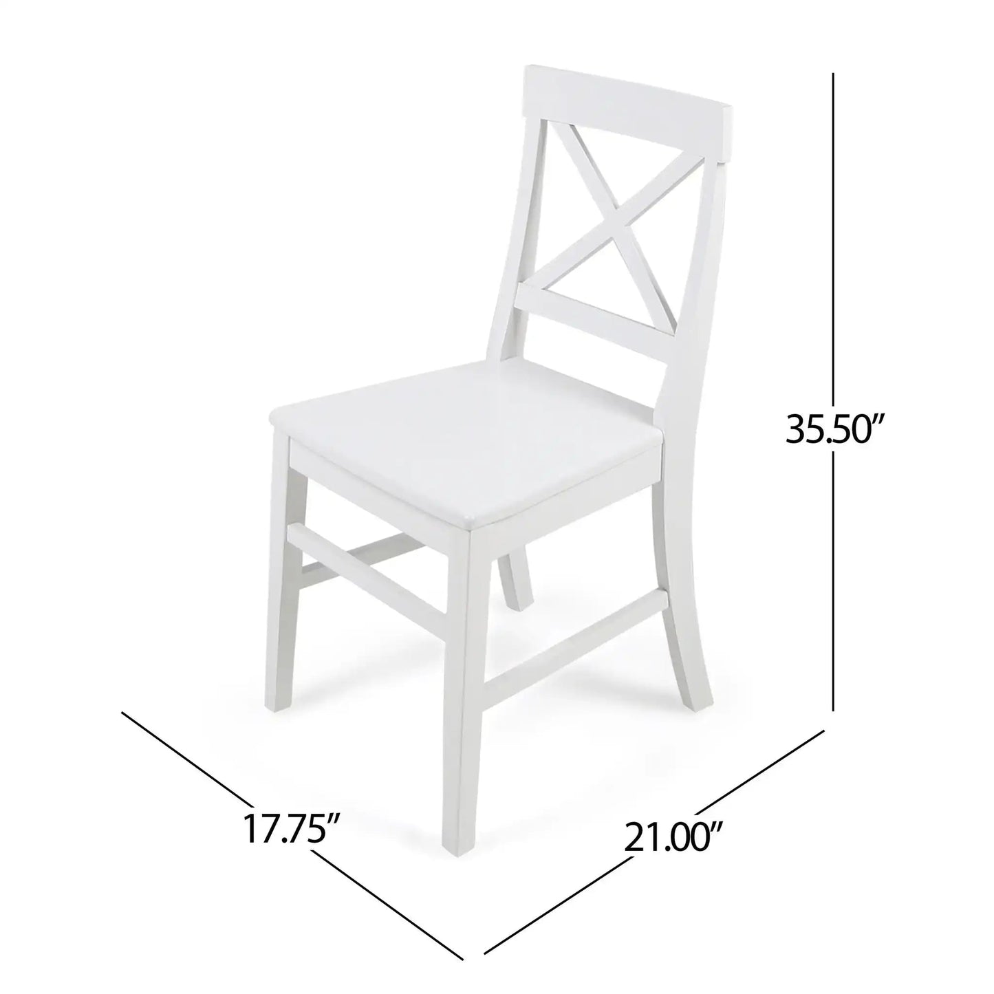 Plethora Dining Chair With X-Shaped Back (Set of 2)