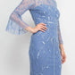 Adrianna Papell - Boat Neck Mesh Dress