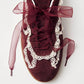 Alohas - Women's Crochet Leather Sneakers