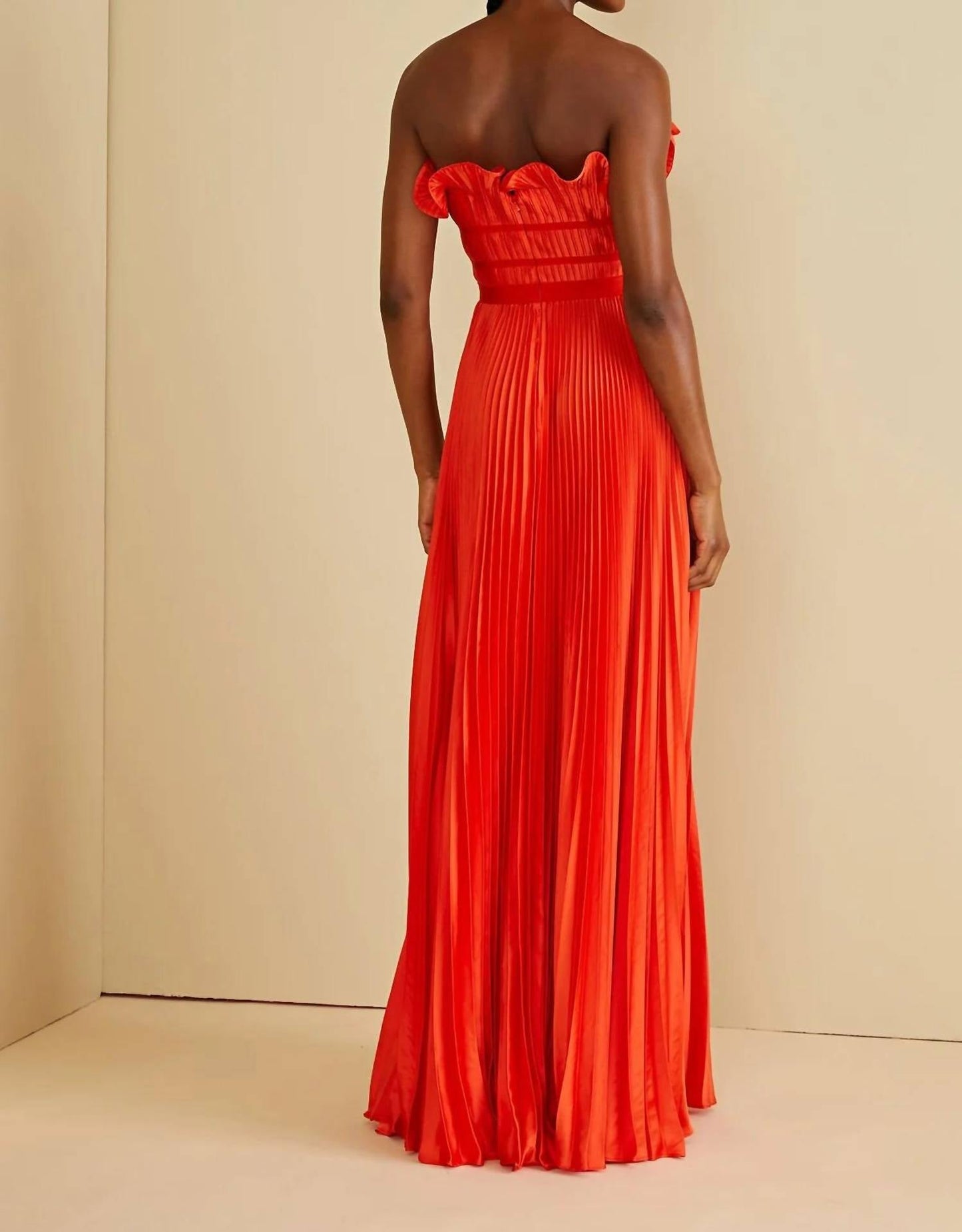 Amur - Losey Ruffle Neck Gown