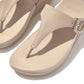 Fitflop - Women's Lulu Crystal Toe Post Buckle Leather Sandal