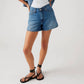 Levi'S - मॉम हाई वेस्टेड शॉर्ट्स