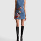 Alice + Olivia - Cade Embroidered Denim Mini Dress