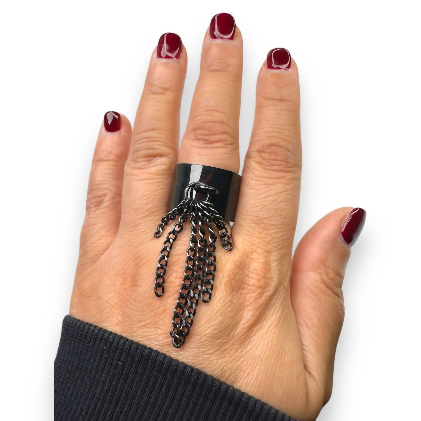 Jagged Halo Jewelry - Women's Tassel Ring
