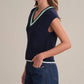 525 America - Wendy Varsity Crochet Vest