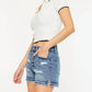 Kancan - High Rise Hem Shorts