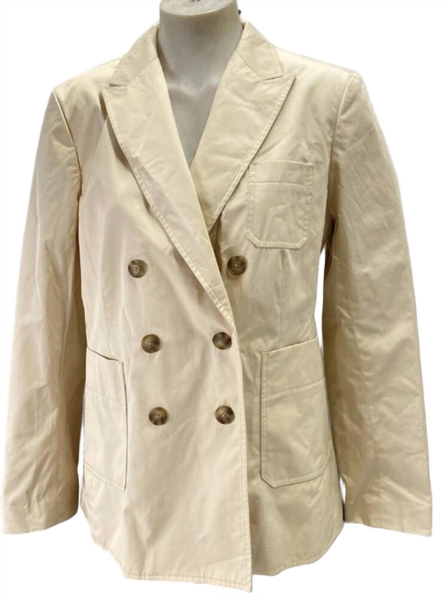 Tory Burch - Polished Poplin Double-breasted Jacket
