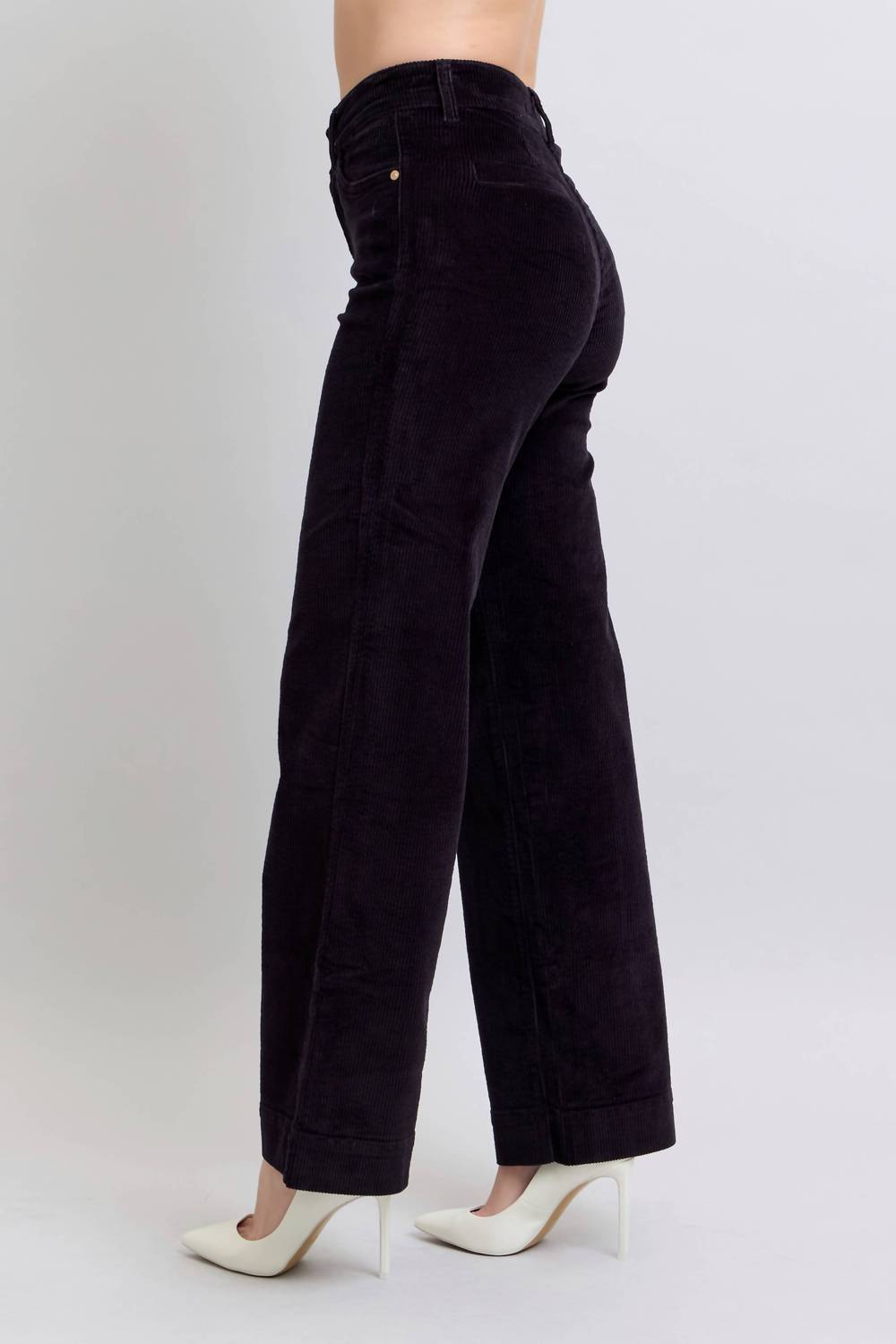 Judy Blue - High Rise Corduroy Wide Leg Trouser Pants