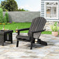 Zenithia Outdoor Foldable Adirondack Chair With 2 Cup Holders