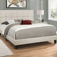 Queen Size Upholstered Bed, Transitional - Beige