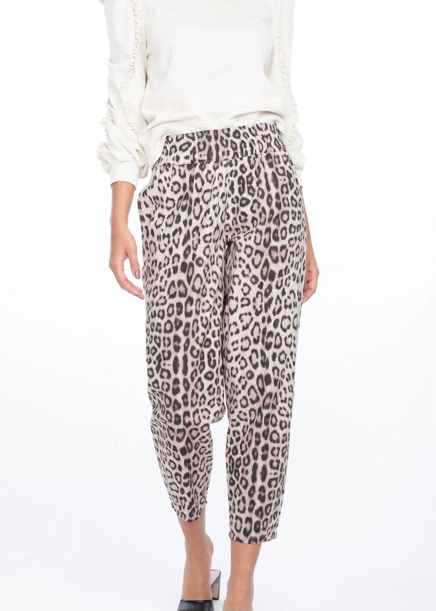 Generation Love - Poplin Leopard Pull On Pants