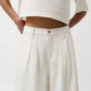 Pistola - Delphine Pleated Denim Wide Leg Pant