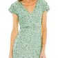 Mac Duggal - Sequined Wrap Over Cocktail Dress