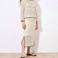 Apricot - Crochet Midi Skirt