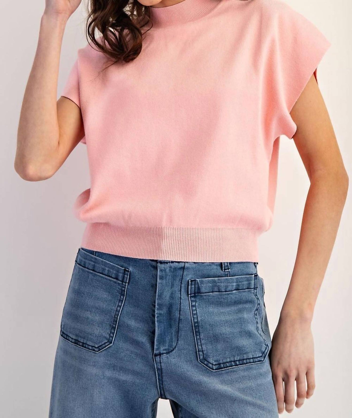 Ee:Some - Haven Mock Neck Knit Top