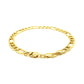 6.5mm 14k Yellow Gold Lite Figaro Bracelet