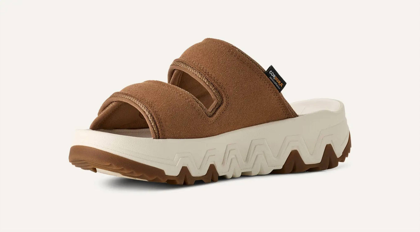 Ugg - महिलाओं के लिए कैपिटल स्ट्रैप स्लाइड सैंडल