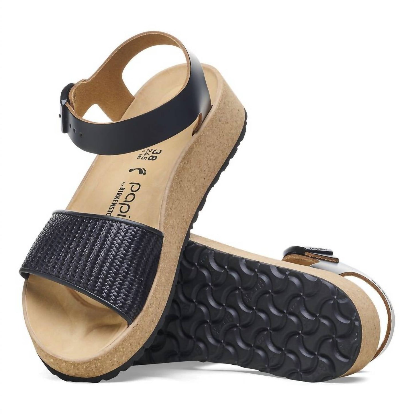 Birkenstock - Women's Glenda Raffia Leather Sandals - Medium/Narrow