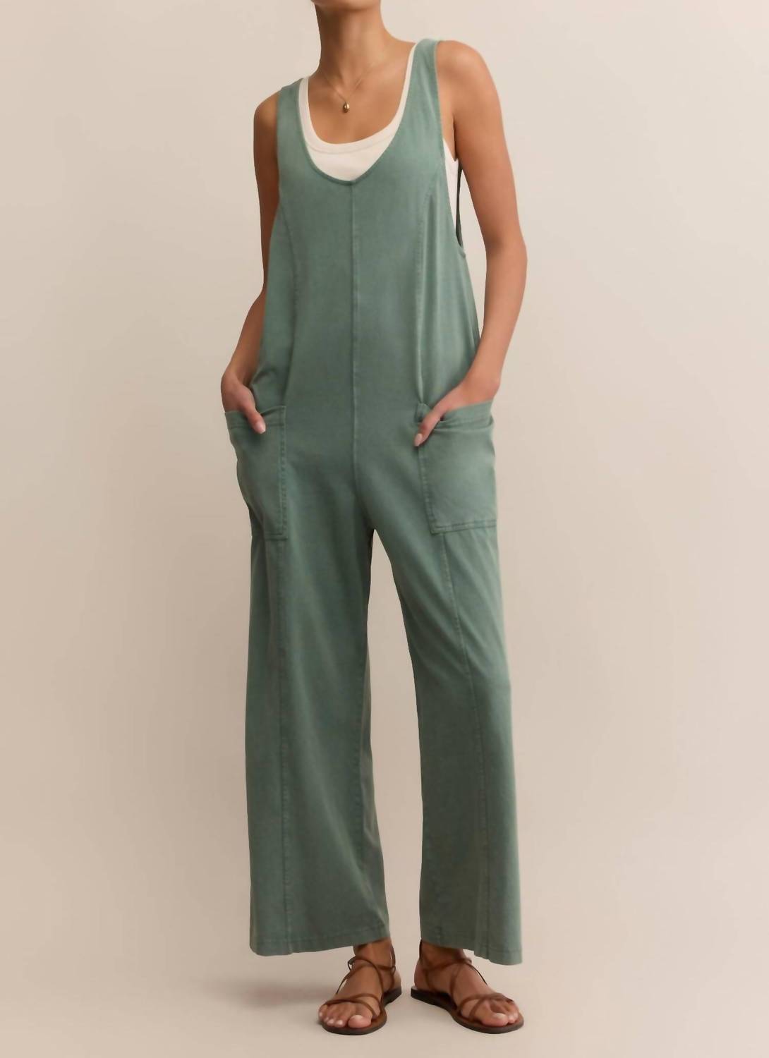 Z Supply - Brasilia Scoop Neck & Tapered Leg Jumpsuit
