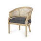 Curved Backrest Accent Chair