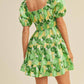 &Merci - Floral Print Tiered Mini Dress