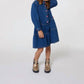 Billieblush - Long Sleeve Flounced Denim Dress