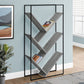 3-Tier Contemporary Bookshelf with Reclaimed Wood Finish
