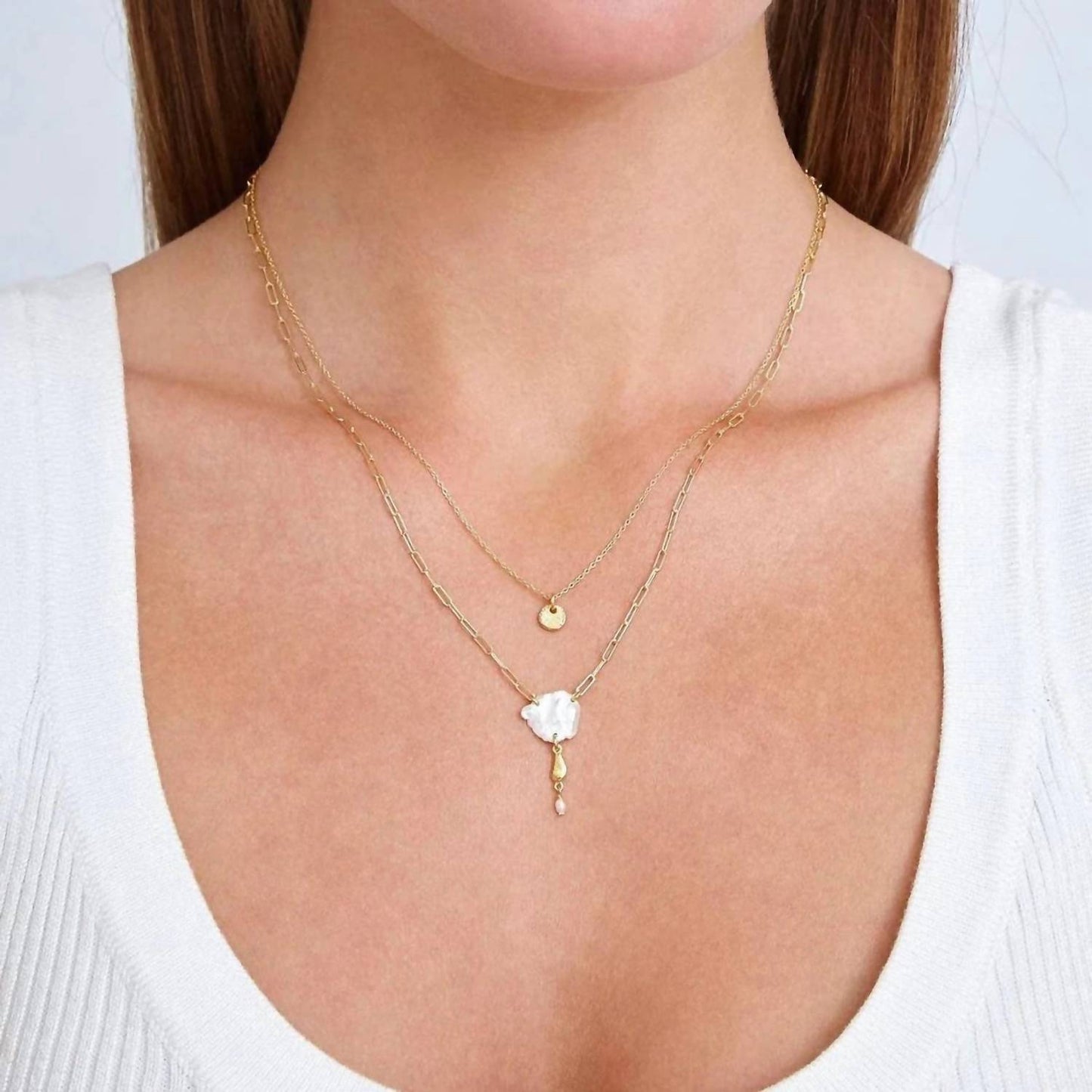 Chan Luu - Women's Keshi Pearl Layered Necklace