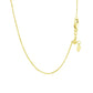14k Yellow Gold Adjustable Cable Chain 0.9mm