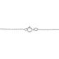14K White Gold 1/4 Cttw Shared Prong Set Round-Ct Diamond 7 Stone Floral Cluster 18" Pendant Necklace (H-I Color, SI2-I1 Clarity)