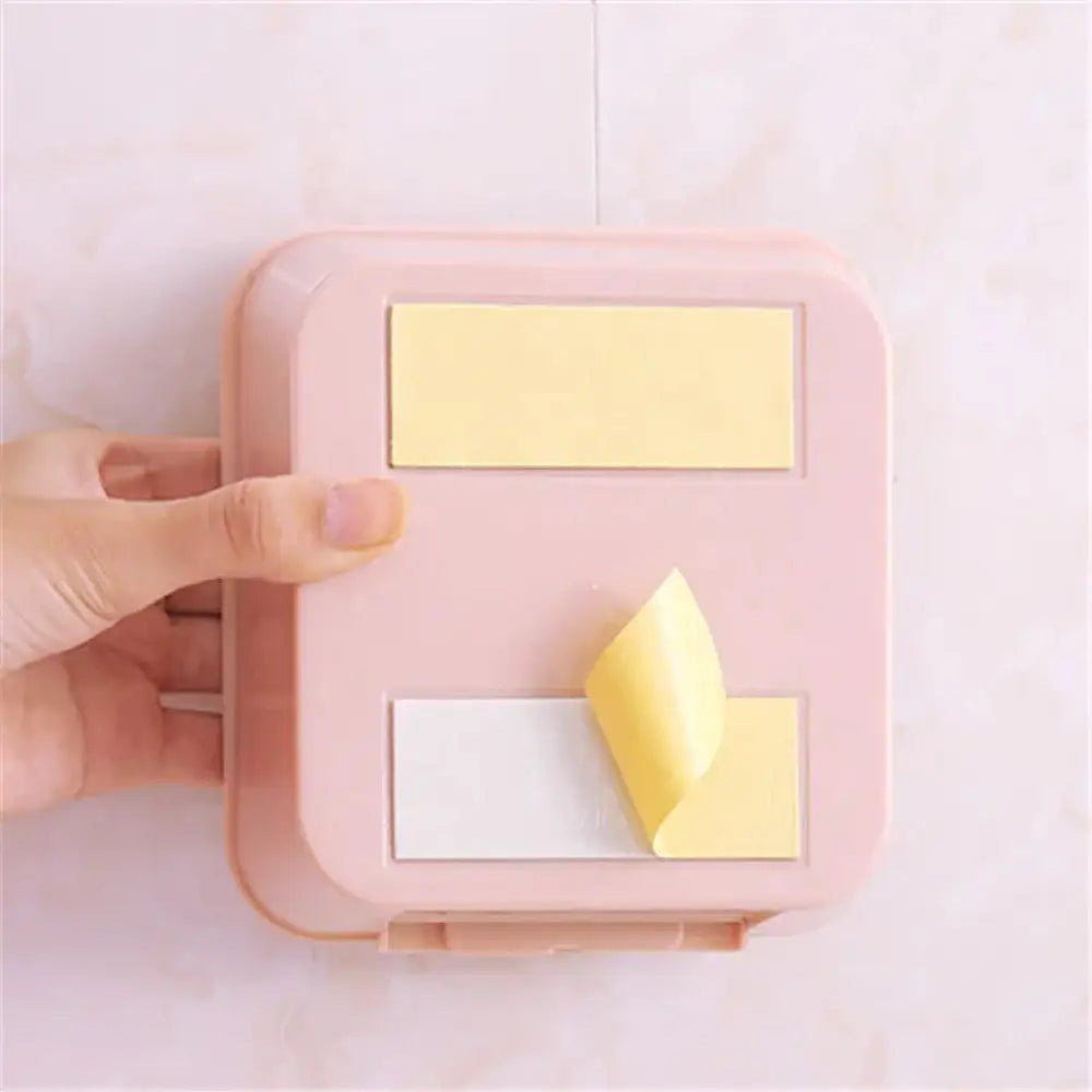 Pastel Wall Mounted Vanity Organizer and Makeup Shelf